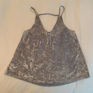 American Eagle velvet tank top